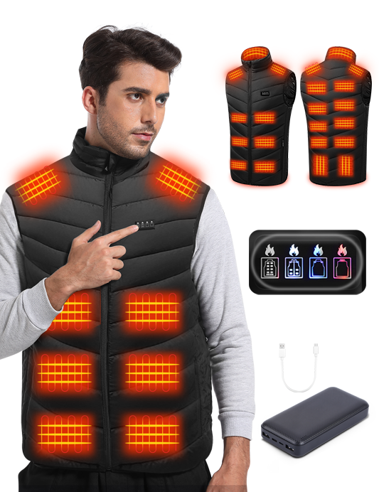 Black Heated Vest