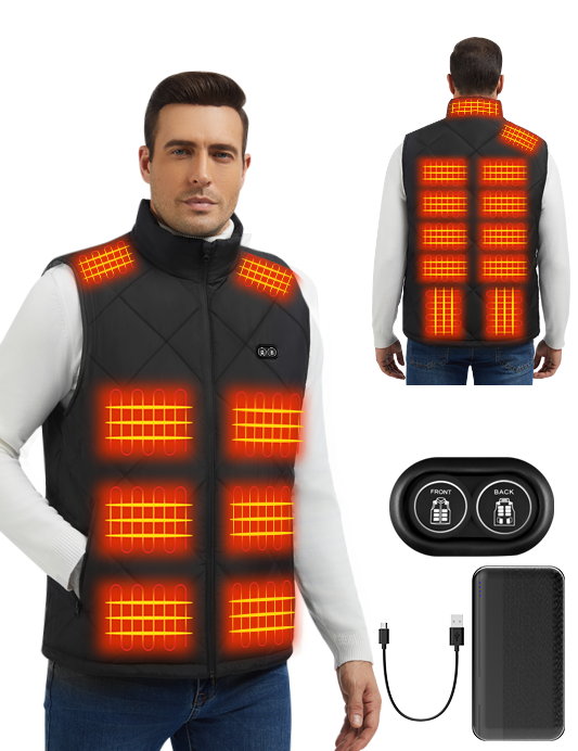Diamond Quilted Heated Vest